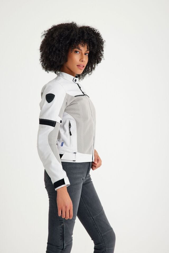 Scudo Paris Gri Yazlık Fileli Kadın Motosiklet Montu