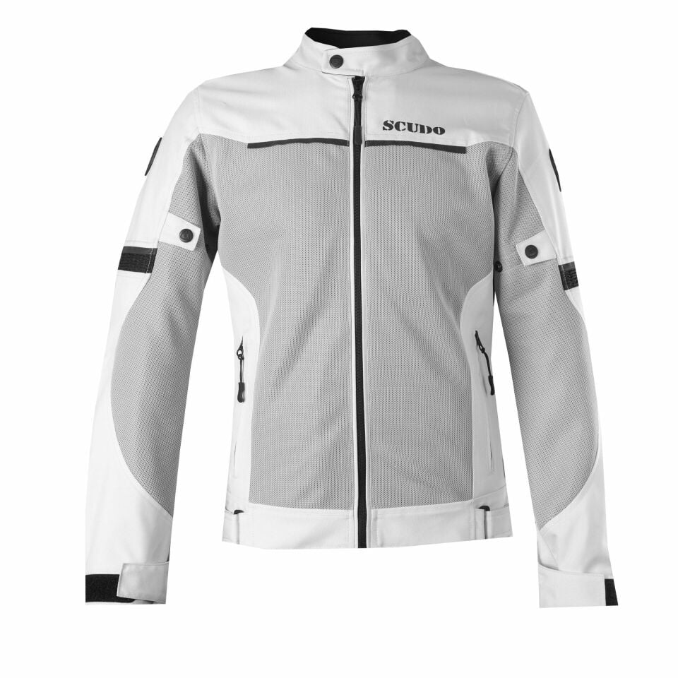 Milano Gri Yazlık Fileli Erkek Motosiklet Montu