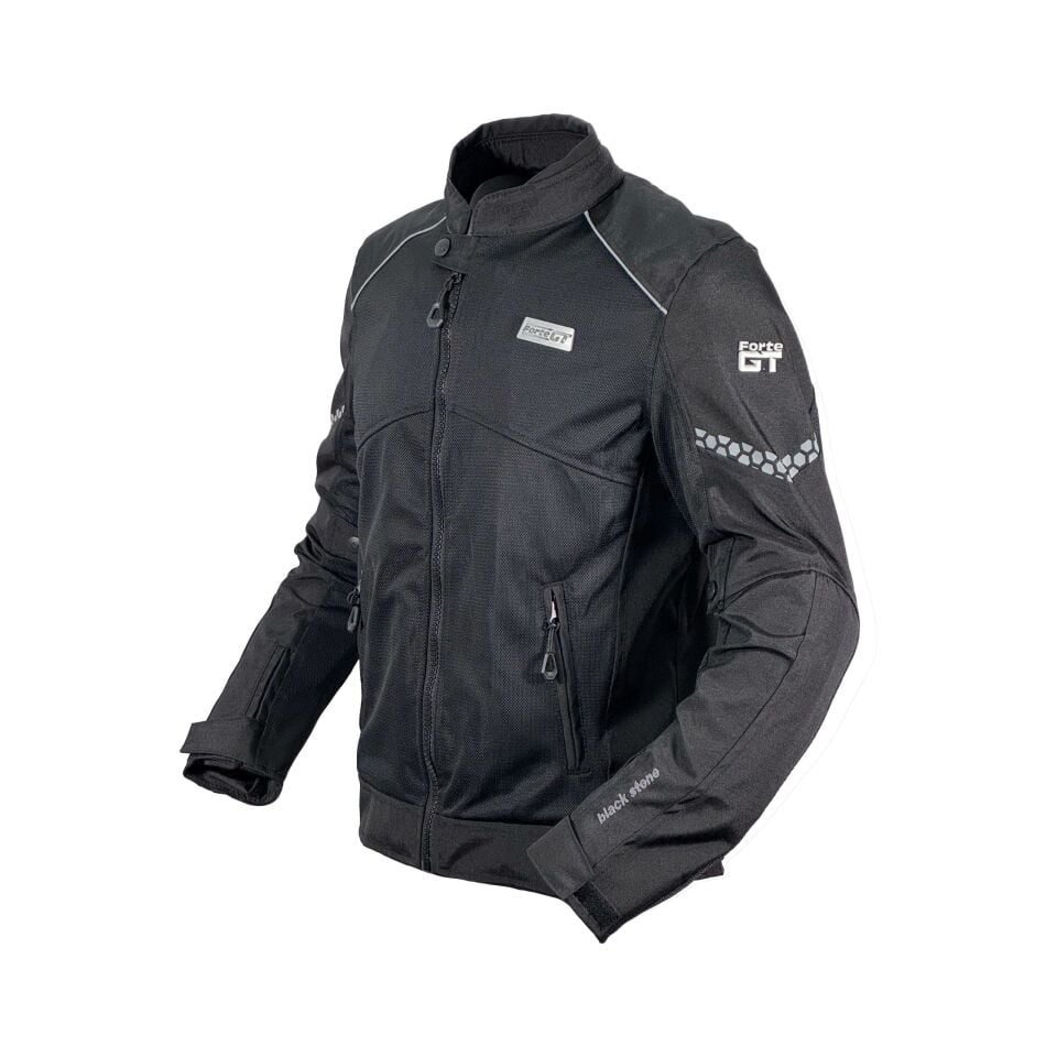 Forte GT Black Stone CE Sertifikalı Erkek Yazlık Motosiklet Montu