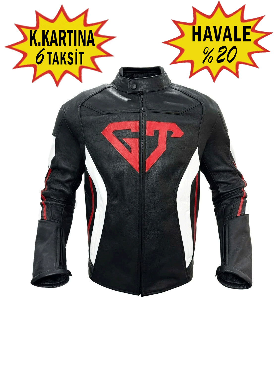 2002002 Hunter Hakiki Deri Korumalı Motosiklet Montu