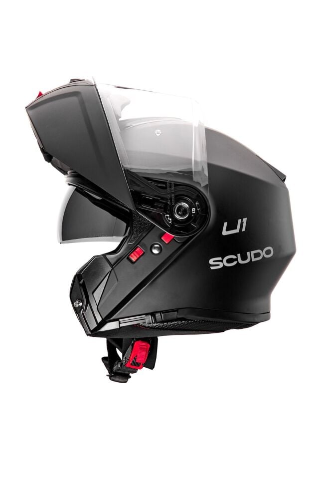 U1 Güneş Vizörlü Çene Açılabilir Kask (Flip Up)