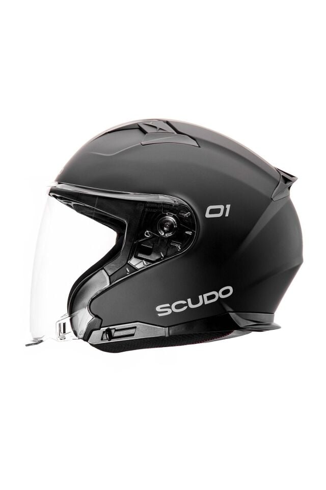 O1 Güneş Vizörlü Çene Açık (Open Face) Kask