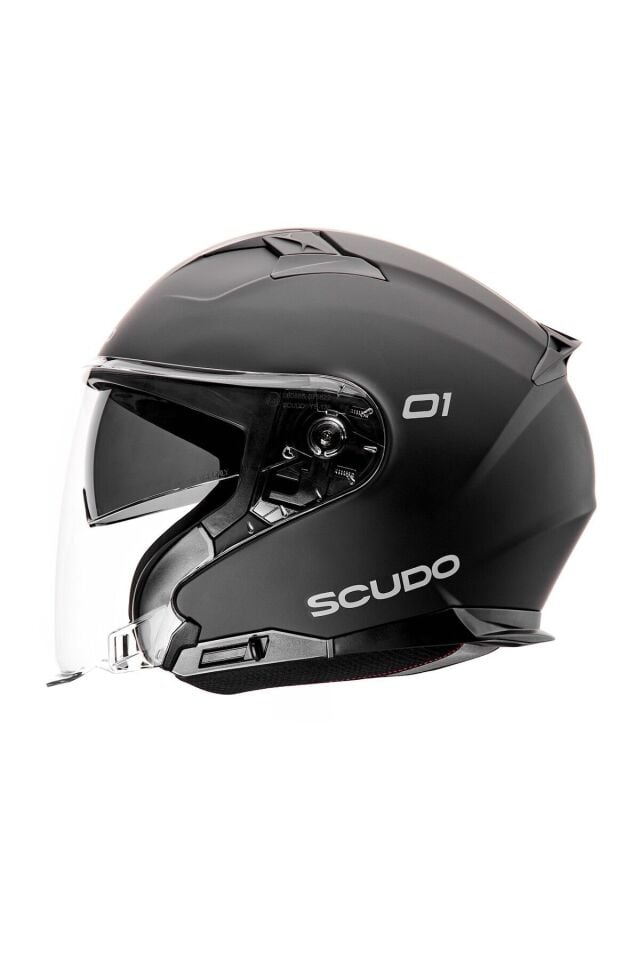 O1 Güneş Vizörlü Çene Açık (Open Face) Kask