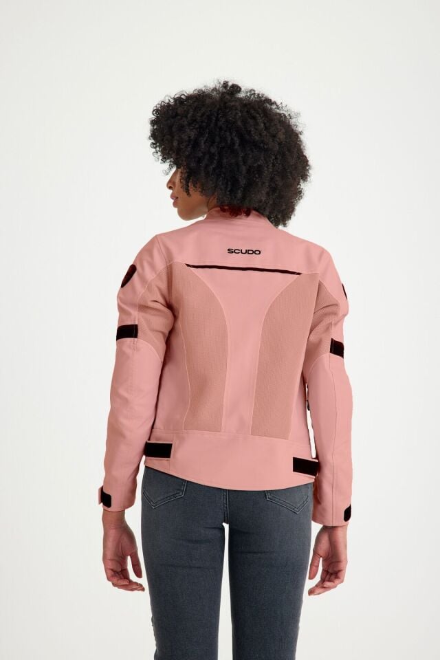 Paris Pembe Yazlık Fileli Kadın Montu