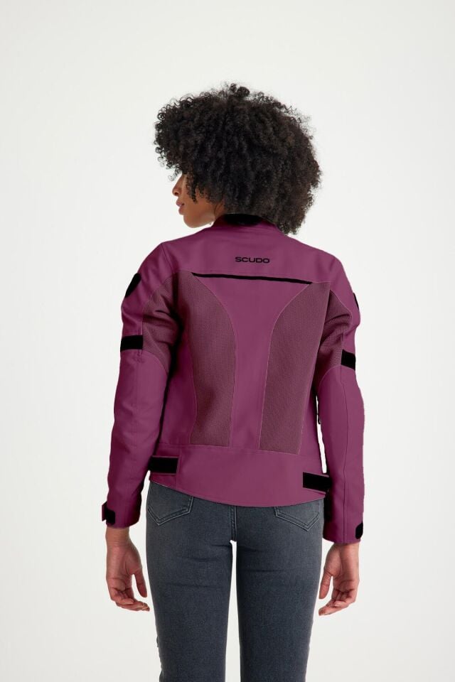 Paris Mor Yazlık Fileli Kadın Montu