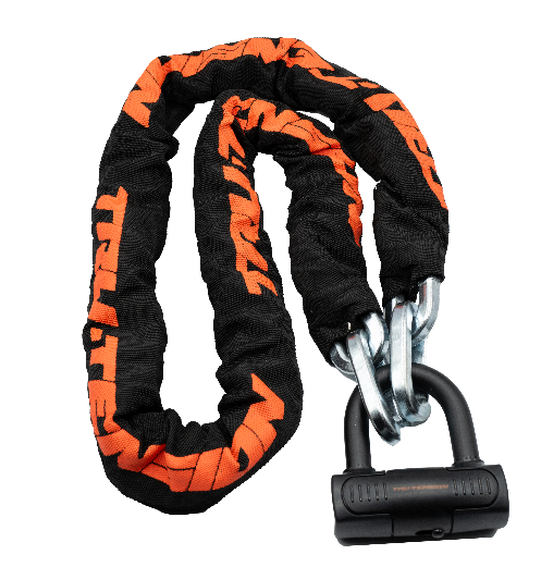 Tru-Tension M156 12 mm X 1.5 m High Security Motorcycle Chain Lock Yüksek Güvenlikli Motosiklet Zincir Kilidi