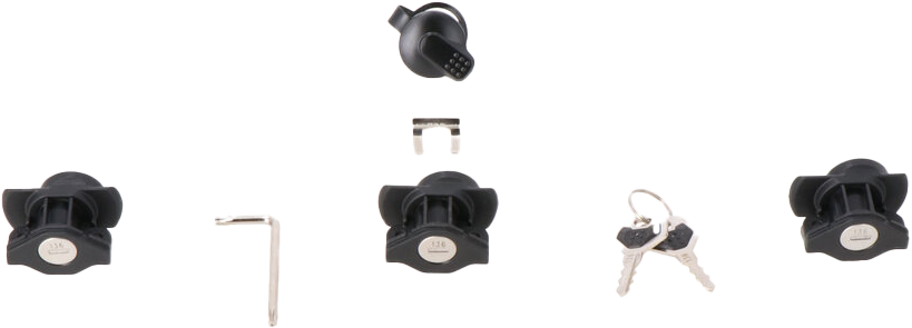 SW-MOTECH Kilit Seti - 3 Adet Dusc + 1 Adet Trax