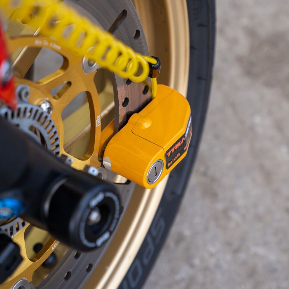Tru-Tension M153 Motorcycle Alarm Disc Lock 110 Db Alarmlı Motosiklet Disk Kilidi