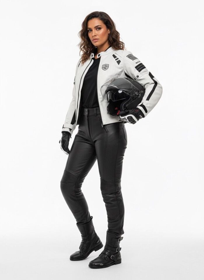 Scudo Lyon Gri 4 Mevsim Kadın Motosiklet Montu