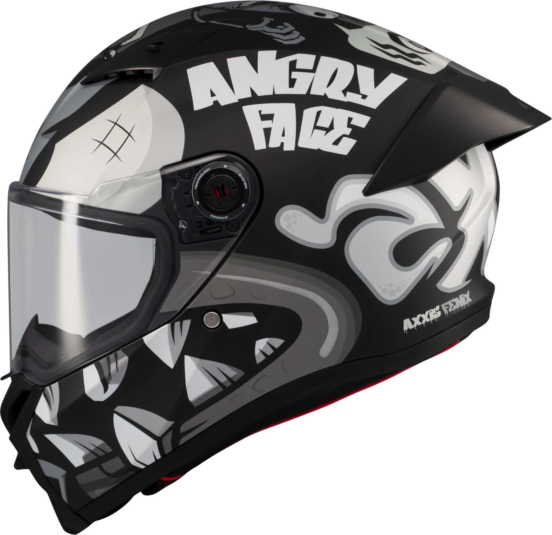 Fenix Angry Face Mat Siyah Gri