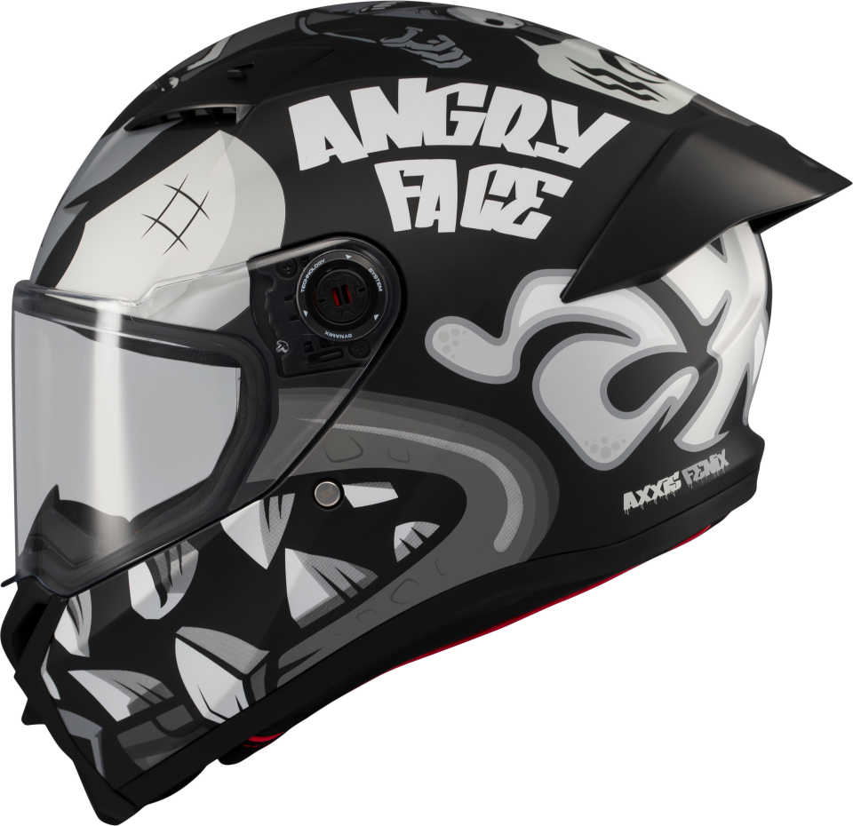Axxis Fenix Angry Face Mat Siyah Gri