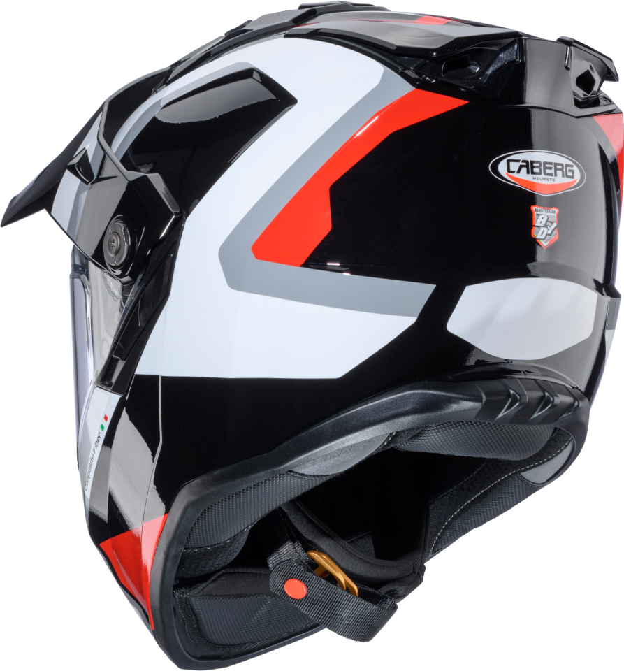 Caberg Tanami Scram Go Siyah Beyaz Kırmızı