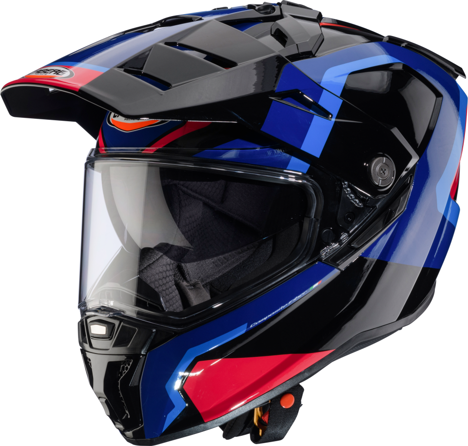 Caberg Tanami Scram Siyah Kırmızı Mavi Açık Mavi