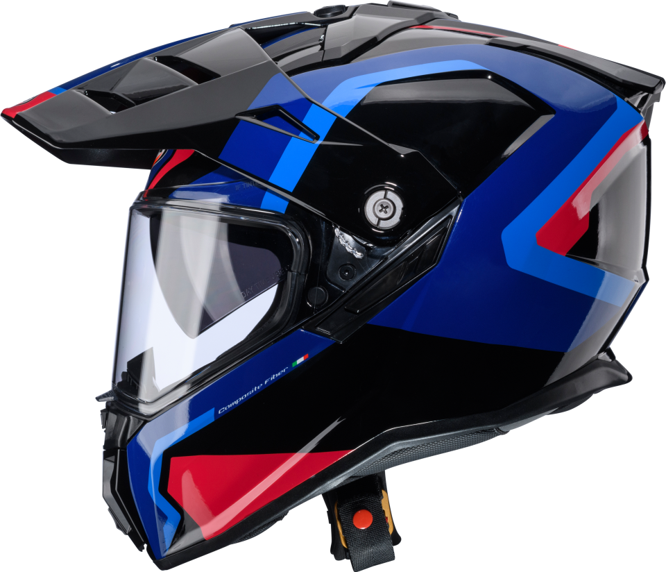 Caberg Tanami Scram Siyah Kırmızı Mavi Açık Mavi