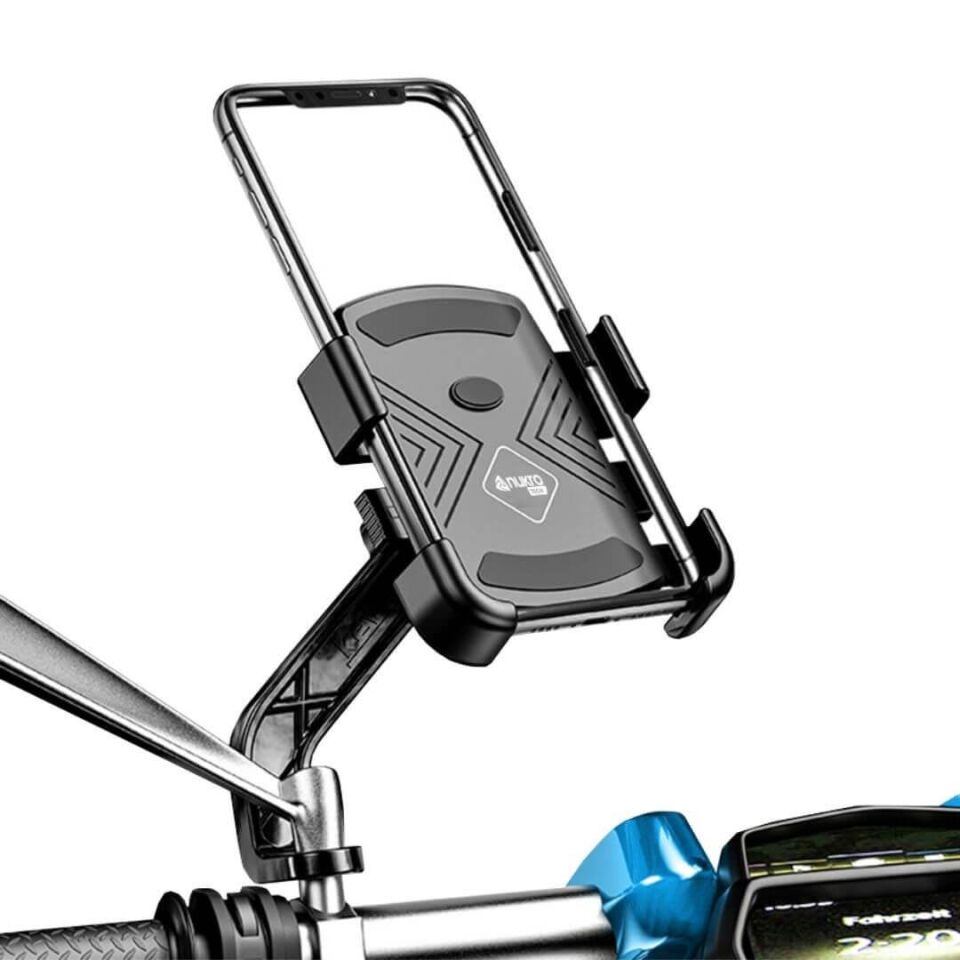 Nukrotech GKN53  Ayna Dibi Bağlantılı Motosiklet Telefon Tutucu