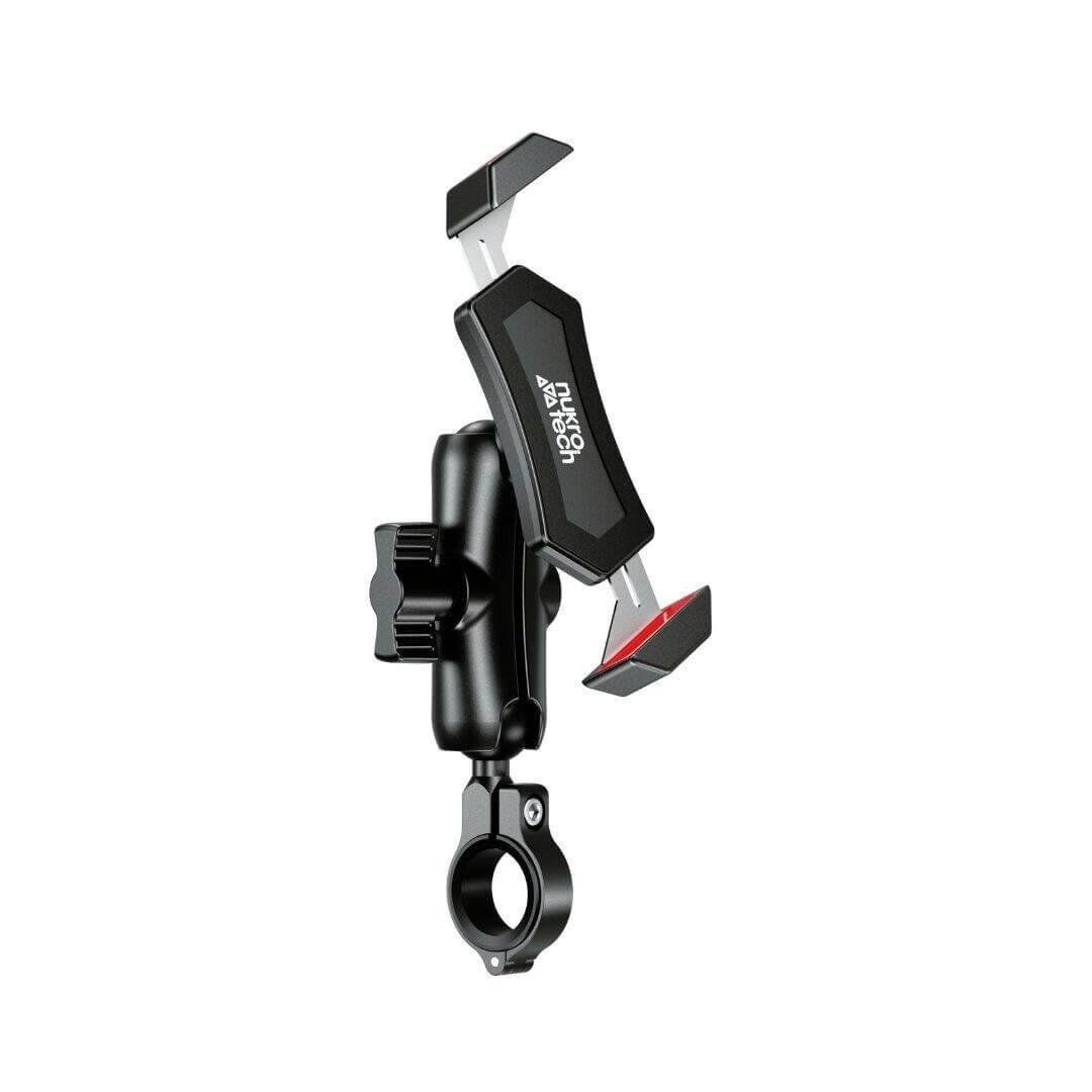 Nukrotech MLS-54 Mafsallı Gidon Bağlantılı Motosiklet Telefon Tutucu